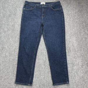 Fat Face Sway Slim Jeans Womens US Size 12 High Rise Dark Wash Stretch Eco Denim
